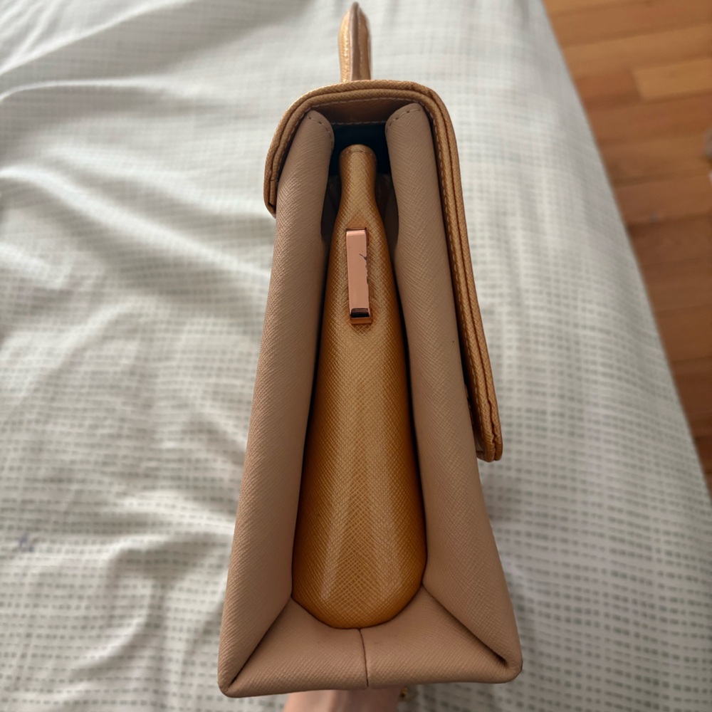 Ted Baker Gold and Blush Top-Handle Satchel - Picture 4 of 10